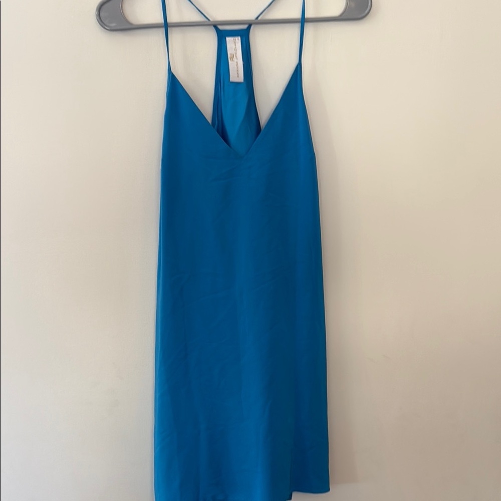 Amanda Uprichard Blue Slip Dress Sz small